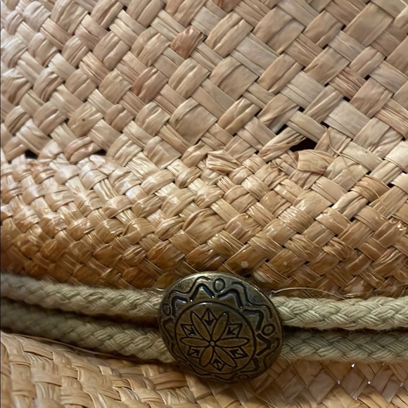 MG Straw Outback Tea Stained Cowboy Raffia Hat Natural - Picture 5 of 8